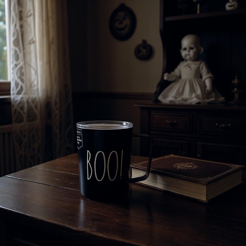 Rae Dunn "BOO!" Insulated Mug ā 12 oz